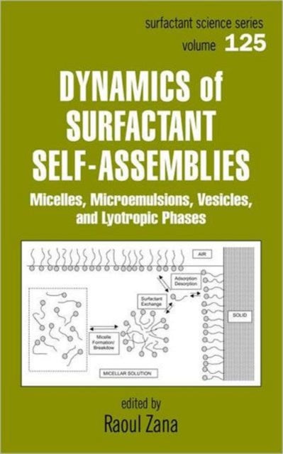 Book cover of: Dynamics of Surfactant Self-Assemblies. By: Raoul Zana