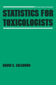 Book cover of: Statistics for Toxicologists
