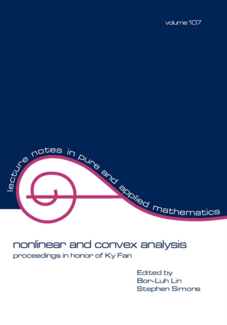 Book cover of: Nonlinear and Convex Analysis