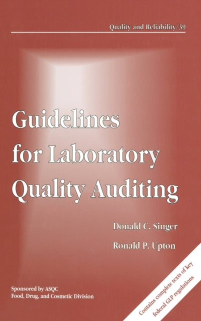 Book cover of: Guidelines for Laboratory Quality Auditing