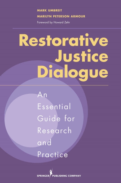 Book cover of: Restorative Justice Dialogue. By: Mark S. Umbreit