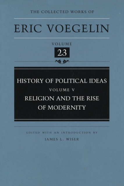 Book cover of: History of Political Ideas (CW23). By: Eric Voegelin
