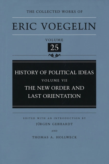 Book cover of: History of Political Ideas (CW25). By: Eric Voegelin
