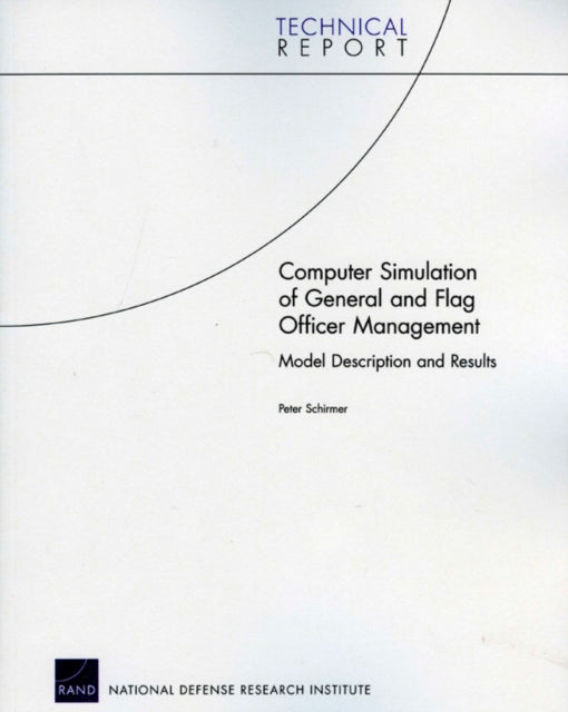 Book cover of: Computer Simulation of General and Flag Officer Management. By: Peter Schirmer