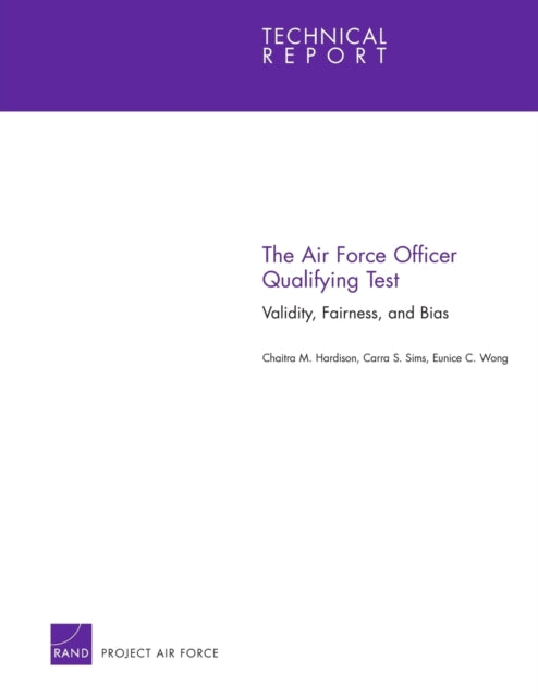 Book cover of: Air Force Officer Qualifying Test. By: Chaitra M. Hardison