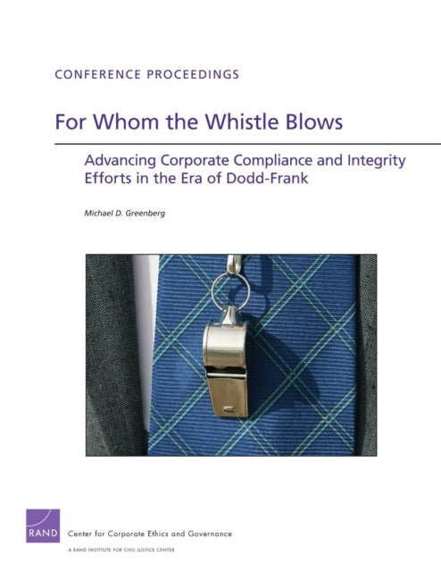 Book cover of: For Whom the Whistle Blows. By: Greenberg, Michael D.