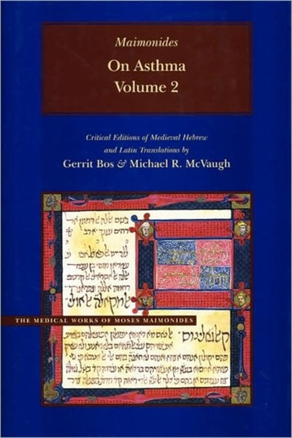 Book cover of: On Asthma, Volume 2. By: Moses Maimonides