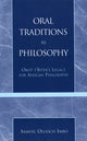 Book cover of: Oral Traditions as Philosophy