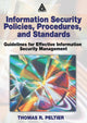 Book cover of: Information Security Policies, Procedures, and Standards. By: Thomas R. Peltier