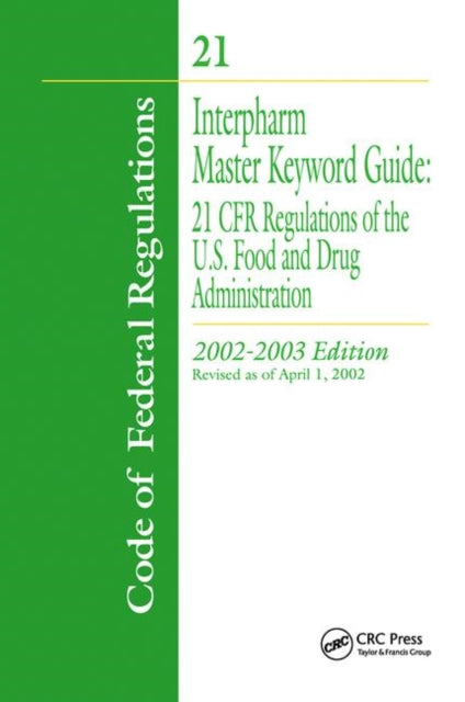 Book cover of: Interpharm Master Keyword Guide. By: Drug Administration