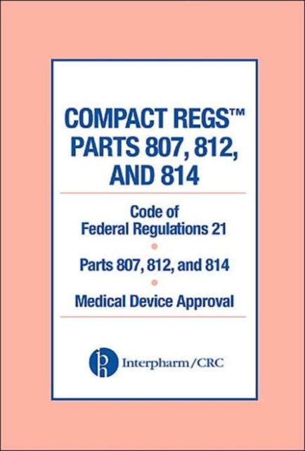 Book cover of: Compact Regs Parts 807, 812, and 814