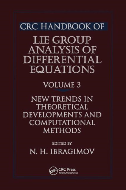Book cover of: CRC Handbook of Lie Group Analysis of Differential Equations, Volume III. By: Nail H. Ibragimov