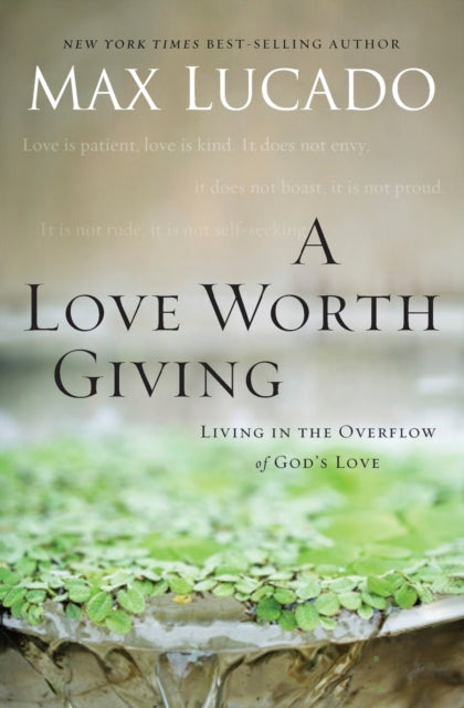 Book cover of: Love Worth Giving