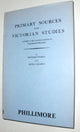 Book cover of: Primary Sources for Victorian Studies