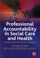 Book cover of: Professional Accountability in Social Care and Health