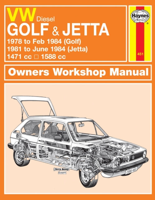 Book cover of: VW Golf & Jetta Mk 1 Diesel (78 - 84) Haynes Repair Manual. By: John Harold Haynes