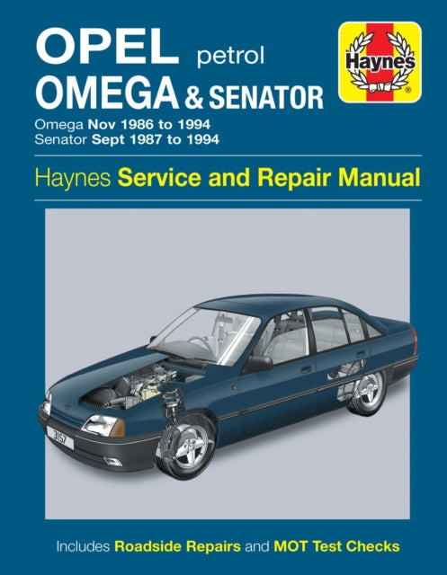 Book cover of: Opel Omega & Senator Petrol (Nov 86 - 94) Haynes Repair Manual