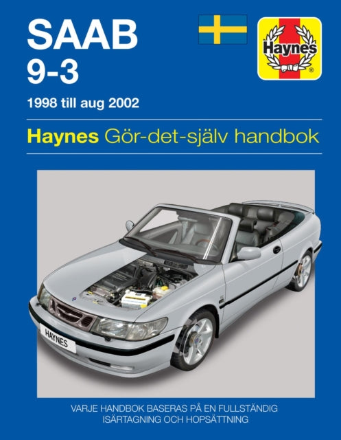 Book cover of: Saab 9-3 (1998 - 2002) Haynes Repair Manual (svenske utgava)