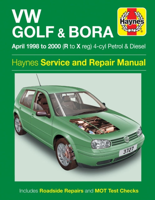 Book cover of: VW Golf & Bora Petrol & Diesel (April 98 - 00) Haynes Repair Manual
