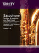 Book cover of: Saxophone Scales Grades 1-8 from 2015. By: TRINITY COLLEGE LONDON