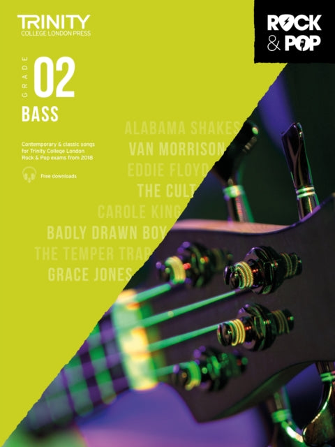 Book cover of: Trinity College London Rock & Pop 2018 Bass Grade 2. By: Hal Leonard Corp.