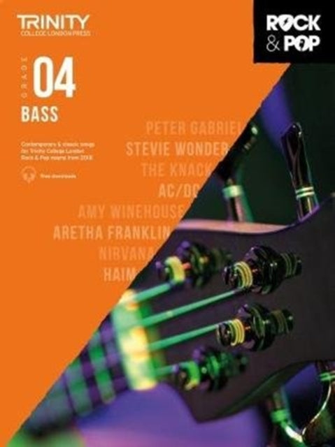 Book cover of: Trinity College London Rock & Pop 2018 Bass Grade 4. By: Hal Leonard Corp.