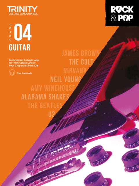 Book cover of: Trinity College London Rock & Pop 2018 Guitar Grade 4. By: Hal Leonard Corp.