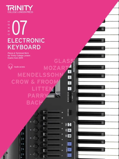 Book cover of: Electronic Keyboard Exam Pieces & Technical Work 2019-2022: Grade 7. By: Trinity College London Press