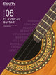 Book cover of: Trinity College London Classical Guitar Exam Pieces From 2020: Grade 8. By: Trinity College London
