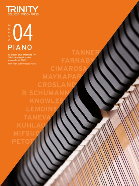 Book cover of: Trinity College London Piano Exam Pieces Plus Exercises From 2021: Grade 4. By: Trinity College London Press