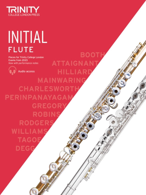 Book cover of: Trinity College London Flute Exam Pieces from 2023: Initial