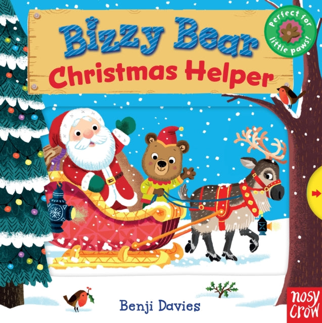 Book cover of: BIZZY BEAR CHRISTMAS HELPER. By: DAVIES, BENJI