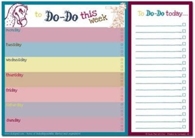 Book cover of: Dodo Daily to Do List Notepad (A4) Classic