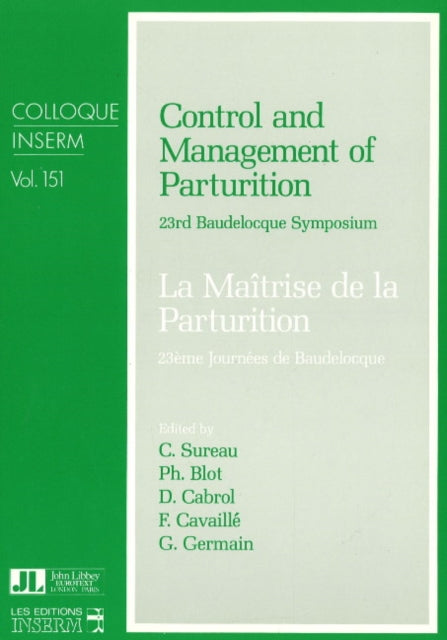Book cover of: Control & Management of Parturition. By: C. Sureau