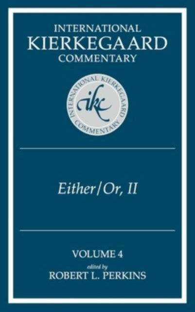 Book cover of: Either/Or, Part II. By: Robert L. Perkins