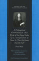 Book cover of: Philosophical Commentary on These Words of the Gospel, Luke 14.23, "Compel Them to Come In, That My House May Be Full". By: Pierre Bayle