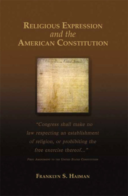 Book cover of: Religious Expression and the American Constitution