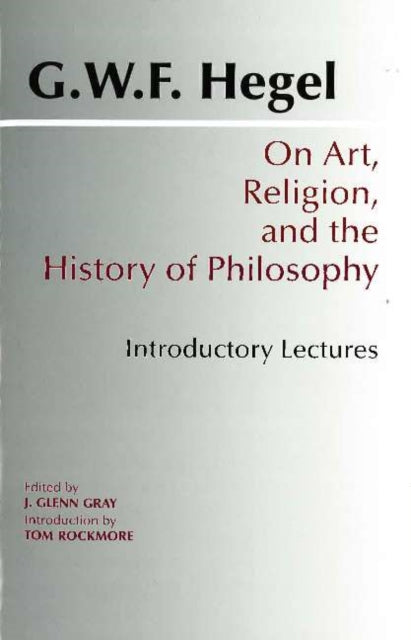 Book cover of: On Art, Religion, and the History of Philosophy