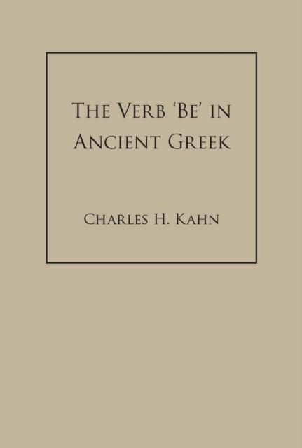 Book cover of: Verb 'Be' In Ancient Greek