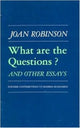 Book cover of: What are the Questions and Other Essays