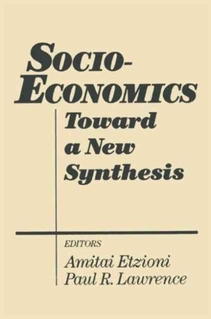 Book cover of: Socio-economics. By: Amitai Etzioni