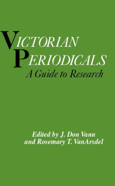 Book cover of: Victorian Periodicals, Volume 2. By: Rosemary T. Vanarsdel