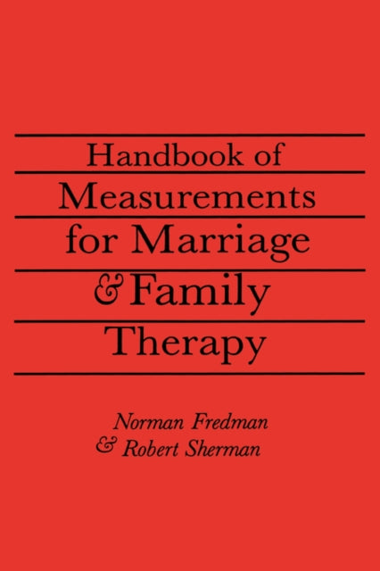 Book cover of: Handbook Of Measurements For Marriage And Family Therapy
