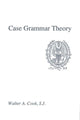 Book cover of: Case Grammar Theory