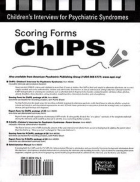 Book cover of: Scoring Forms for ChIPS