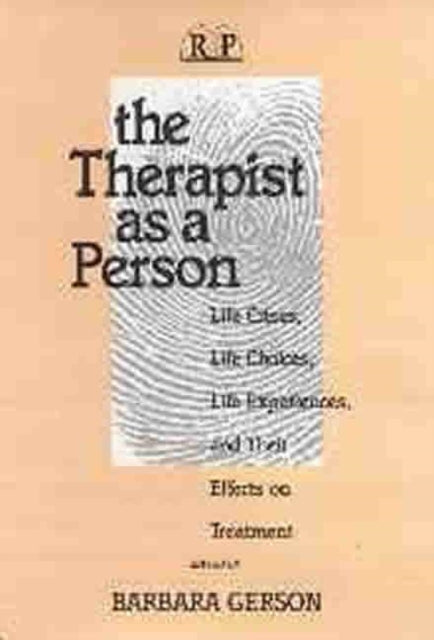 Book cover of: Therapist as a Person. By: Barbara Gerson