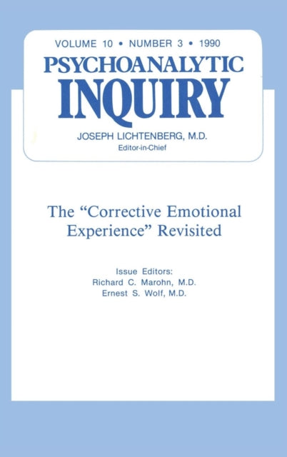 Book cover of: Corrective Emotional Experience Revisited. By: Richard C. Marohn