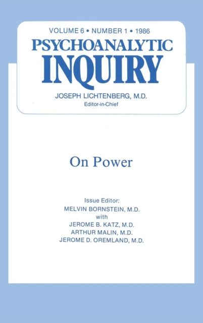 Book cover of: On Power. By: Melvin Bornstein