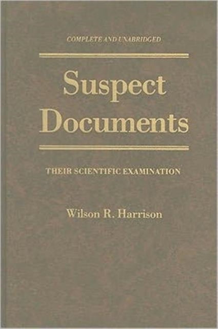 Book cover of: Suspect Documents