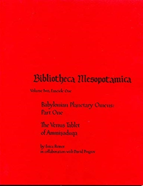 Book cover of: Babylonian Planetary Omens Part I